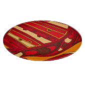 Abstracte Oranje panelen Snijplank (Hoek)