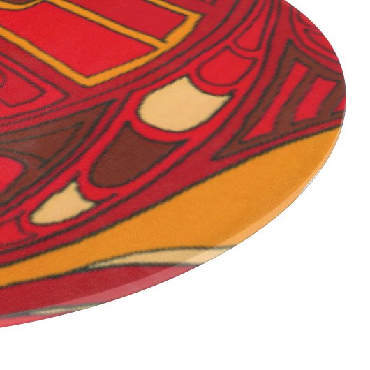 Abstracte Oranje panelen Snijplank (Hoek)