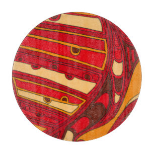 Abstracte Oranje panelen Snijplank