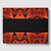 Abstracte Oranje Patroon Custom Wedding Gastenboek (Achterkant)