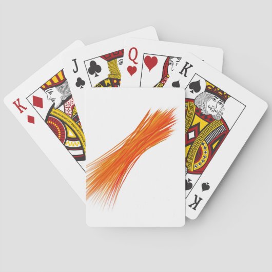 Abstracte Oranje retro-verf Speelkaarten (Achterkant)