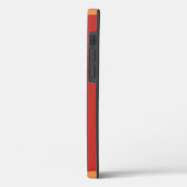 Abstracte Oranje rode en witte tekst Case-Mate iPhone Case (Achterkant / Links)