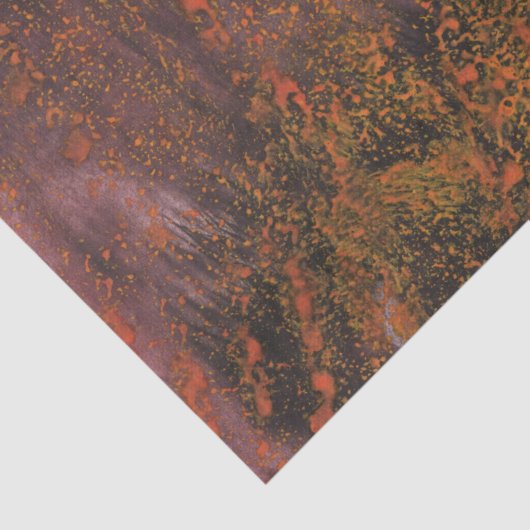 Abstracte oranje spatten tissuepapier (Detail)