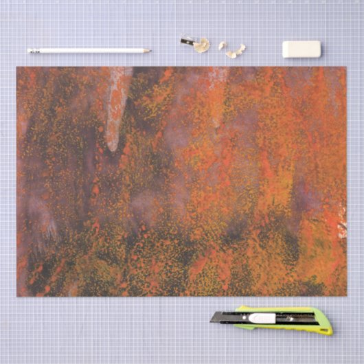 Abstracte oranje spatten tissuepapier (Craft)