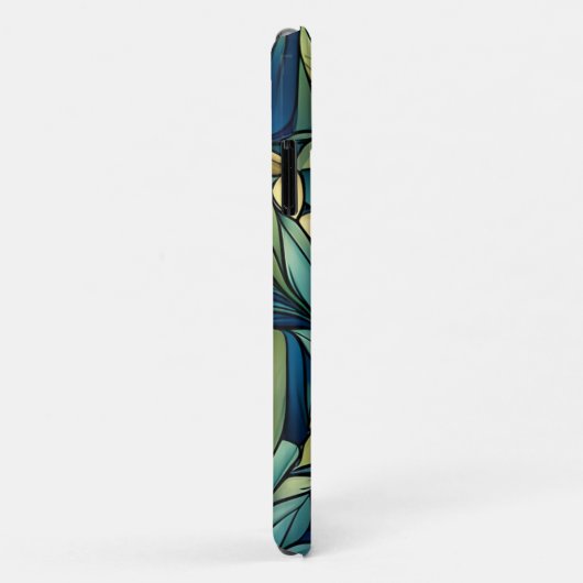 Abstracte Oranje ventilator op groen Case-Mate iPhone Case (Achterkant/rechts)