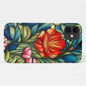 Abstracte Oranje ventilator op groen Case-Mate iPhone Case (Achterkant (horizontaal))