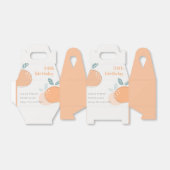 Abstracte Oranje vruchtbaarheid op elke dag van de Bedankdoosjes (Uitgevouwen)