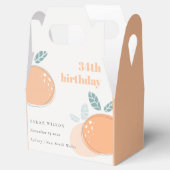 Abstracte Oranje vruchtbaarheid op elke dag van de Bedankdoosjes (Geopend)