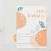 Abstracte Oranje vruchtbaarheid op elke dag van de Kaart (Voorkant / Achterkant)