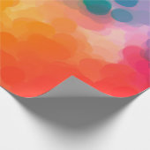 Abstracte oranje waterverf achtergrond. Illustrati Cadeaupapier (Hoek)