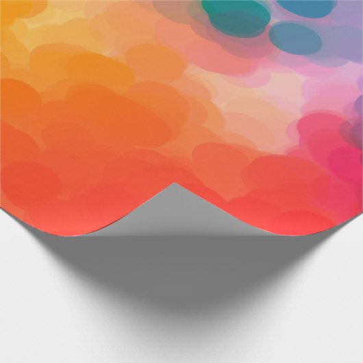 Abstracte oranje waterverf achtergrond. Illustrati Cadeaupapier (Hoek)