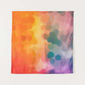 Abstracte oranje waterverf achtergrond. Illustrati Wandkleed (Voorkant (horizontaal))