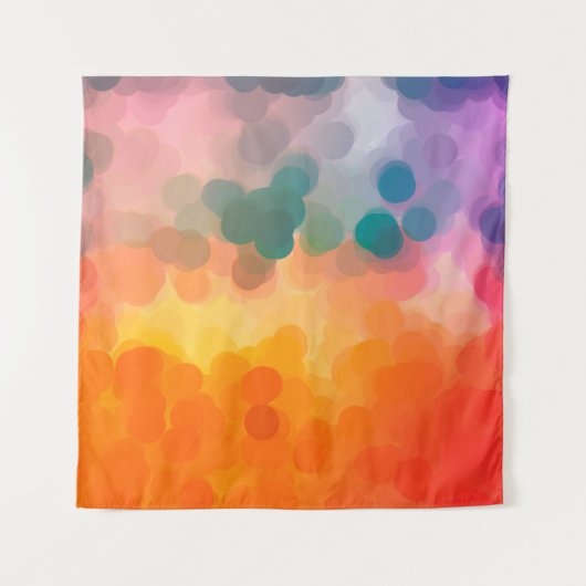 Abstracte oranje waterverf achtergrond. Illustrati Wandkleed (Voorkant)