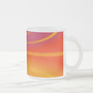 Abstracte Oranje wervelkolom Mok van glas