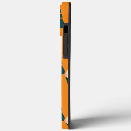 Abstracte Oranje zomertropische bladeren Case-Mate iPhone Case (Achterkant / Links)
