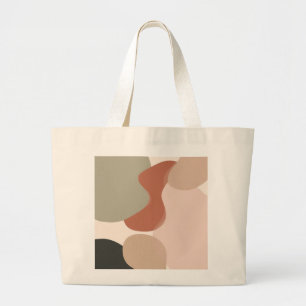 Abstracte Organische Blob-kunst – Modern Minimaal Grote Tote Bag