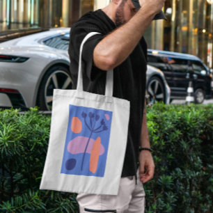 Abstracte organische Canvas tas