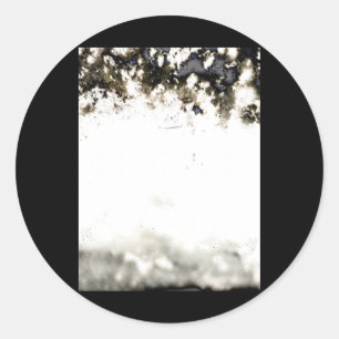 Abstracte organische fotomontage-Sticker Ronde Sticker