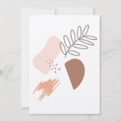 Abstracte organische geometrische vormen van het h kaart (Achterkant)