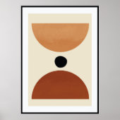 Abstracte organische vorm poster (Voorkant)