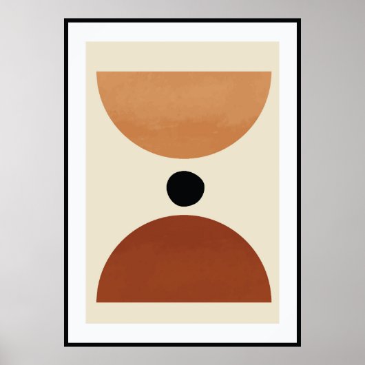 Abstracte organische vorm poster (Voorkant)