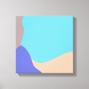Abstracte organische vormen canvas afdruk