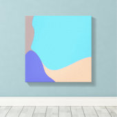 Abstracte organische vormen canvas afdruk (Insitu (Houten vloer))