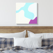 Abstracte organische vormen canvas afdruk (Insitu (Slaapkamer))