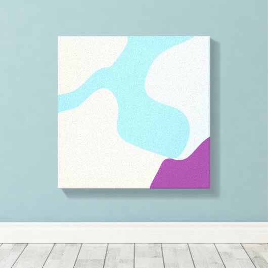 Abstracte organische vormen canvas afdruk (Insitu (Houten vloer))