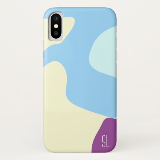 Abstracte organische vormen gepersonaliseerd Case-Mate iPhone case (Achterkant)
