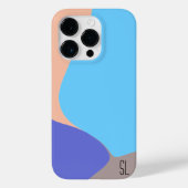 Abstracte organische vormen gepersonaliseerd Case-Mate iPhone case (Achterkant)