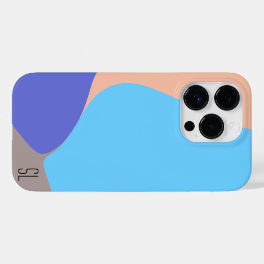 Abstracte organische vormen gepersonaliseerd Case-Mate iPhone case (Achterkant (horizontaal))