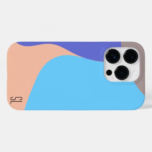 Abstracte organische vormen Gepersonaliseerd Case-Mate iPhone Case (Achterkant (horizontaal))