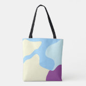 Abstracte organische vormen gepersonaliseerd tote bag (Achterkant)