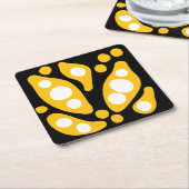 Abstracte organische vormen kartonnen onderzetters (Schuin)