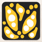 Abstracte organische vormen kartonnen onderzetters (Voorkant)