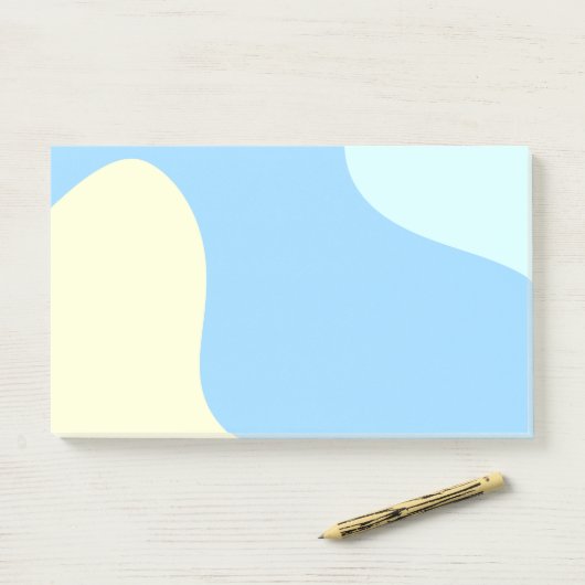 Abstracte organische vormen post-it® notes (Op bureau)