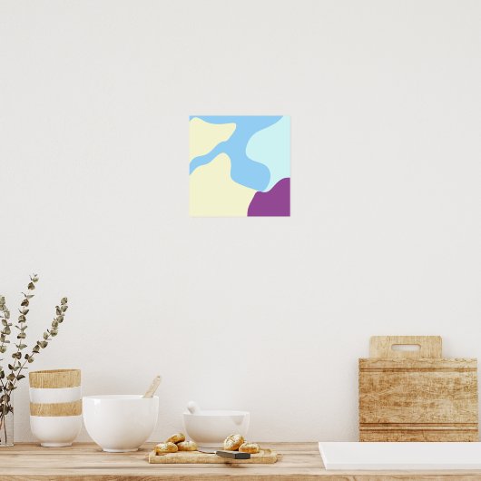 Abstracte Organische Vormen Poster (Keuken)