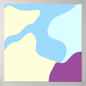 Abstracte Organische Vormen Poster (Voorkant)