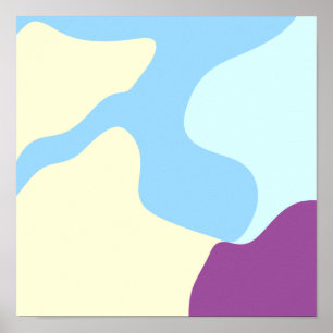 Abstracte organische vormen poster