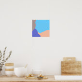 Abstracte organische vormen poster (Keuken)