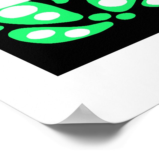 Abstracte organische vormen poster (Hoek)