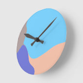 Abstracte organische vormen ronde klok (Hoek)