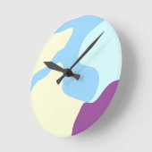 Abstracte organische vormen ronde klok (Hoek)