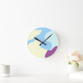 Abstracte organische vormen ronde klok (Huis)