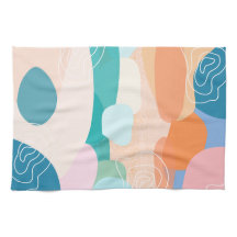 Abstracte Organische Vormen Zonsondergang Kleurenp