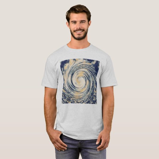 Abstracte orkaankunst Storm T-shirt (Voorkant volledig)