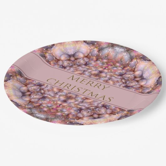 Abstracte ornamenten papieren bordje (Gekanteld)