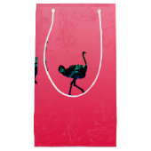 Abstracte Ostrich Gift Bag Klein Cadeauzakje (Voorkant)