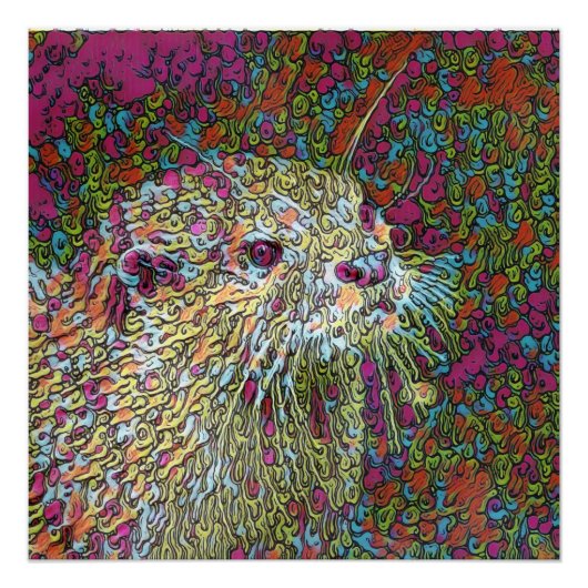 Abstracte otter perfect poster (Voorkant)